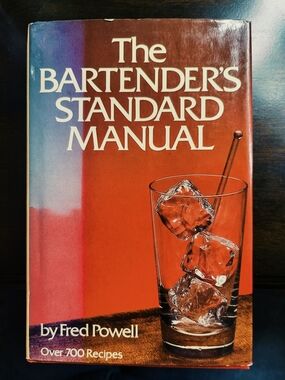 Vintage 1971 The Bartender's Standard Manual - Red Cover, By Fred Powell - MINT!
